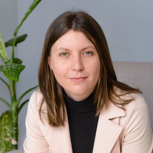 Porträtt av Olga Leobrandt